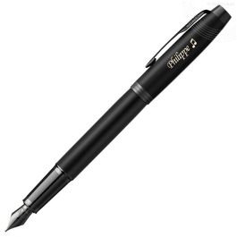 PAPETERIE SERVICES  STYLO BILLE PARKER IM MONOCHROME NOIR POINTE MOYENNE  ENCRE BLEU ETUI CADEAU